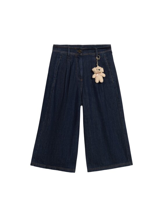 Oltre Oltre Pantaloncini di tessuto P00YR009220N034 Blu A-Line Fit