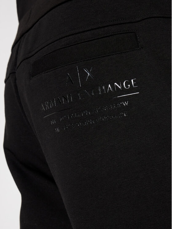 Armani Exchange Armani Exchange Jogginghose 3KZPFE ZJ9FZ 1200 Schwarz Regular Fit