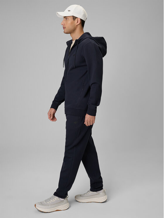 4F 4F Spodnie dresowe ESSENTIAL 2 Granatowy Regular Fit