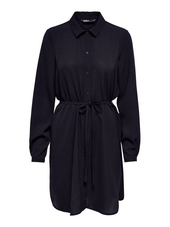 ONLY ONLY Krekla kleita Nova 15241890 Melns Regular Fit