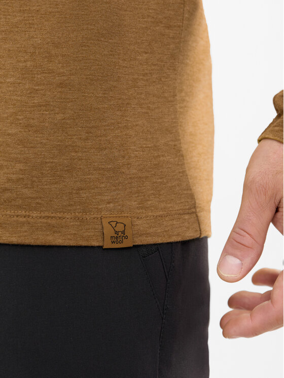 Viking Viking Longsleeve Andali Man Brązowy Regular Fit