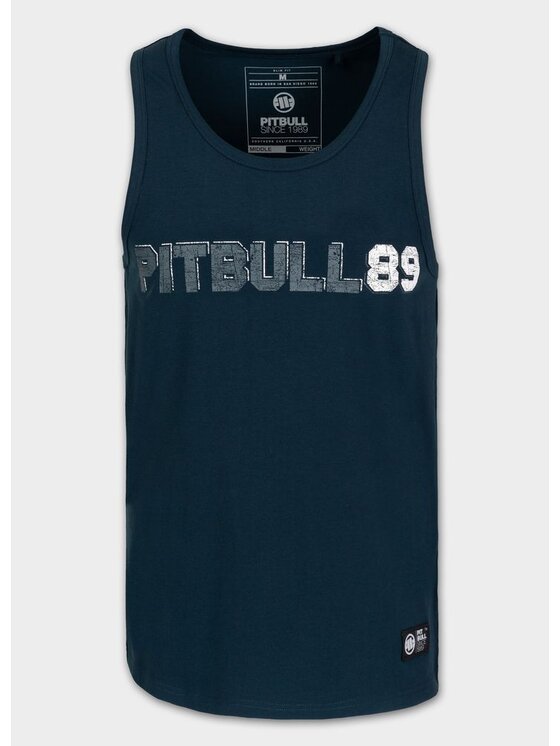 PITBULL PITBULL Tank top Tank Top Slim Fit Dog 89 3XL Niebieski Regular Fit