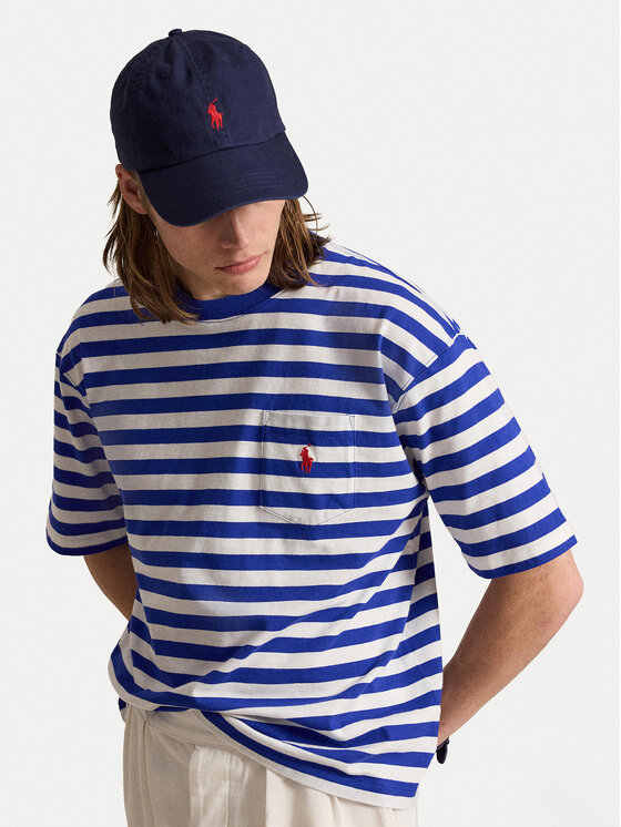 Polo Ralph Lauren Polo Ralph Lauren Majica 710B19238001 Pisana Regular Fit