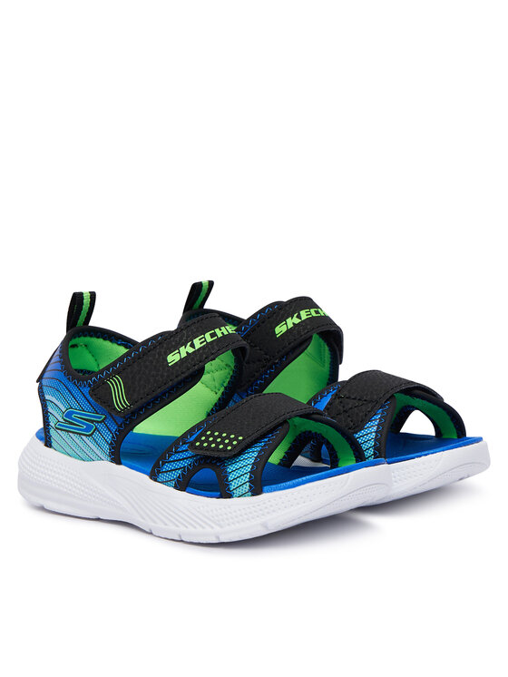 Skechers Skechers Sandali Microspec-Splash 407034N/BKLM Modra