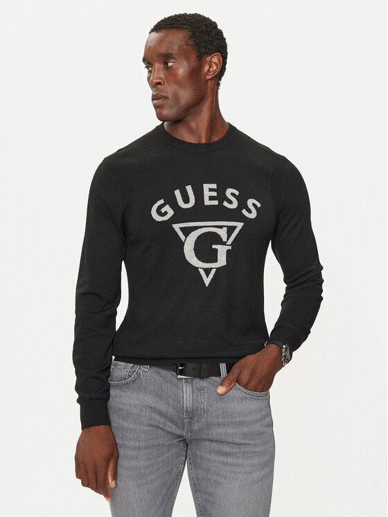 Guess Džemper M4BR06 Z3H82 Crna Regular Fit