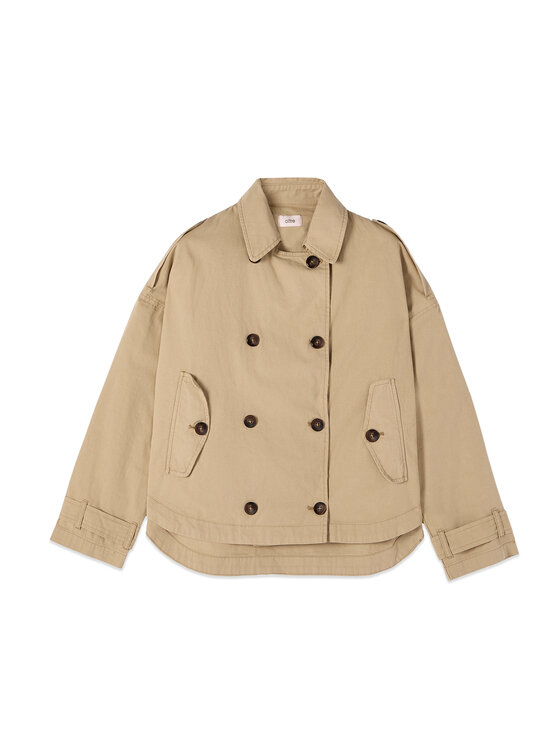 Oltre Oltre Trench 0003J000149N002 Crema Over Fit