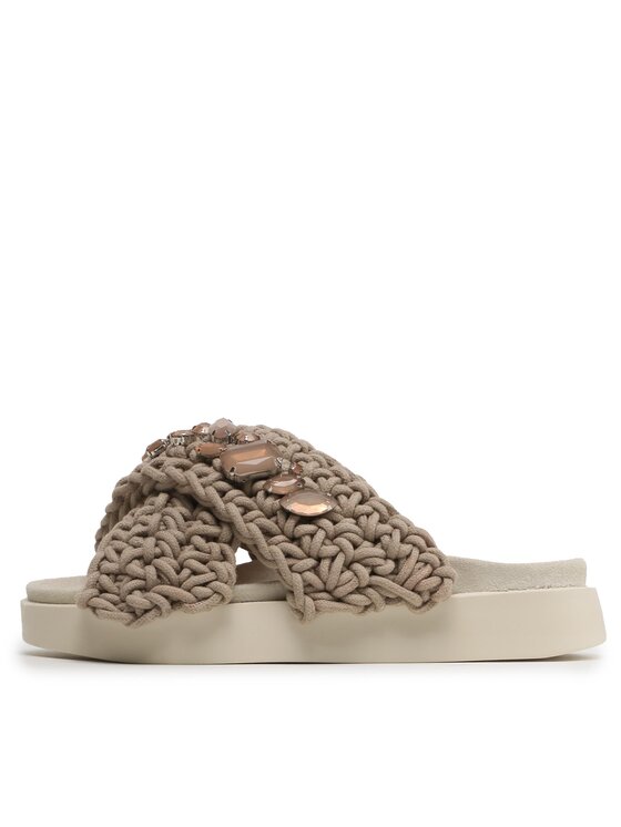 Inuikii Inuikii Ciabatte Woven Stones 70104-106 Marrone