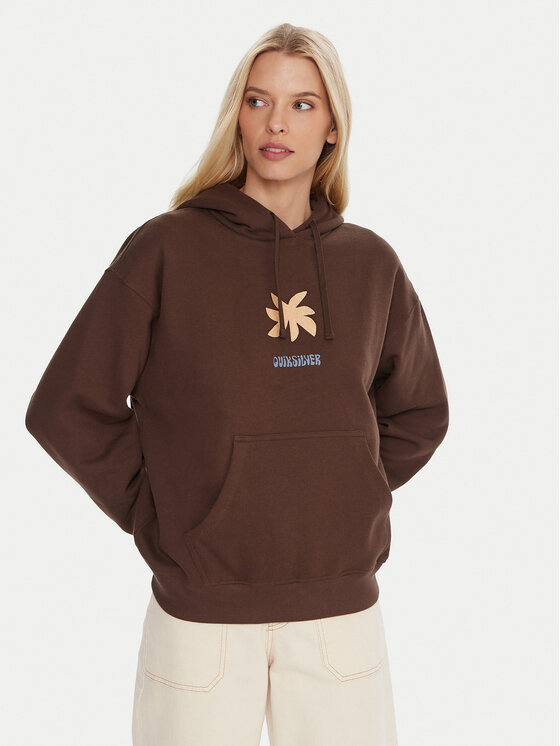 Quiksilver Quiksilver Суитшърт EQWFT03189 Кафяв Regular Fit