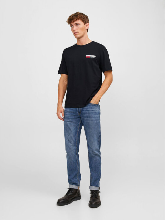 Jack&Jones Jack&Jones Тишърт Corp 12233999 Черен Standard Fit