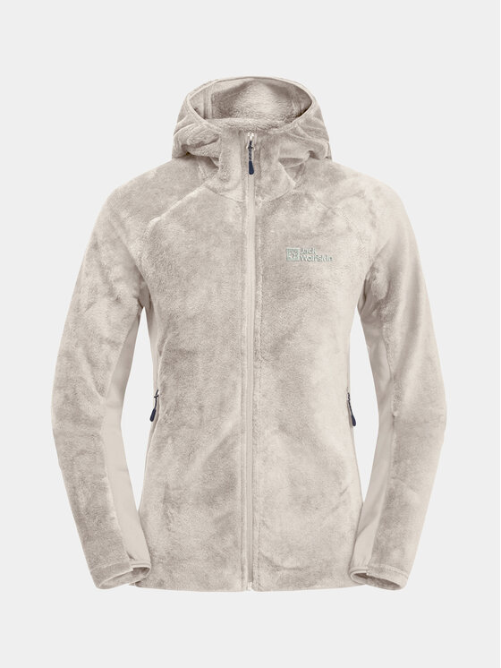 Jack Wolfskin Jack Wolfskin Felpa di pile Rotwand Hooded Fz 1710742 Grigio Regular Fit