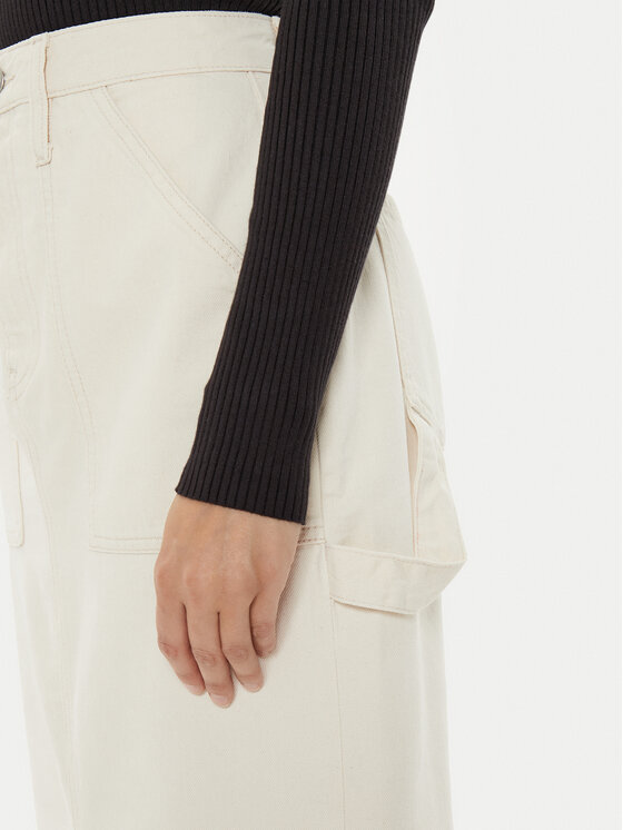 Calvin Klein Jeans Calvin Klein Jeans Fustă de blugi J20J223886 Écru Regular Fit