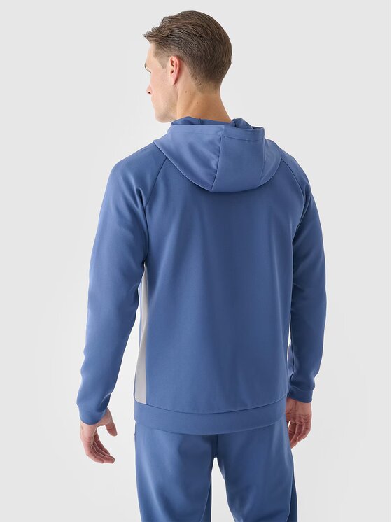 4F 4F Felpa tecnica 4FWAW24TFSWM405-32S Blu Regular Fit