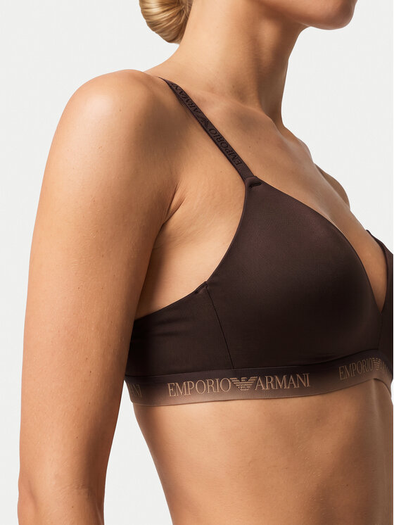 Emporio Armani Underwear Emporio Armani Underwear Σουτιέν Bralette EW000442 AF25572 U6279 Σκούρο καφέ