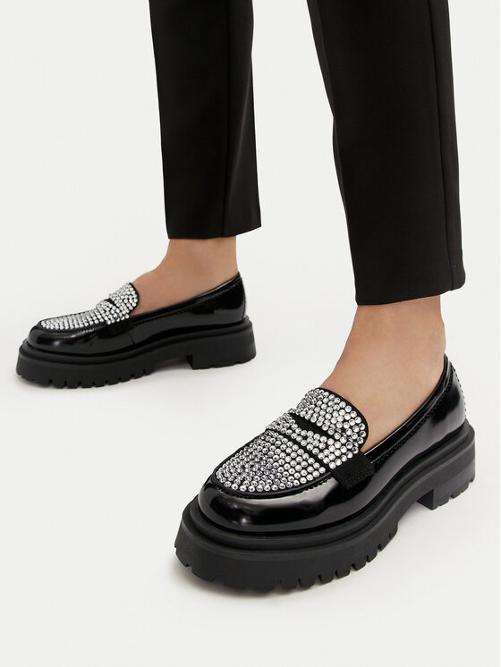 Steve Madden Loafers Longhaul SM11003448 Negru