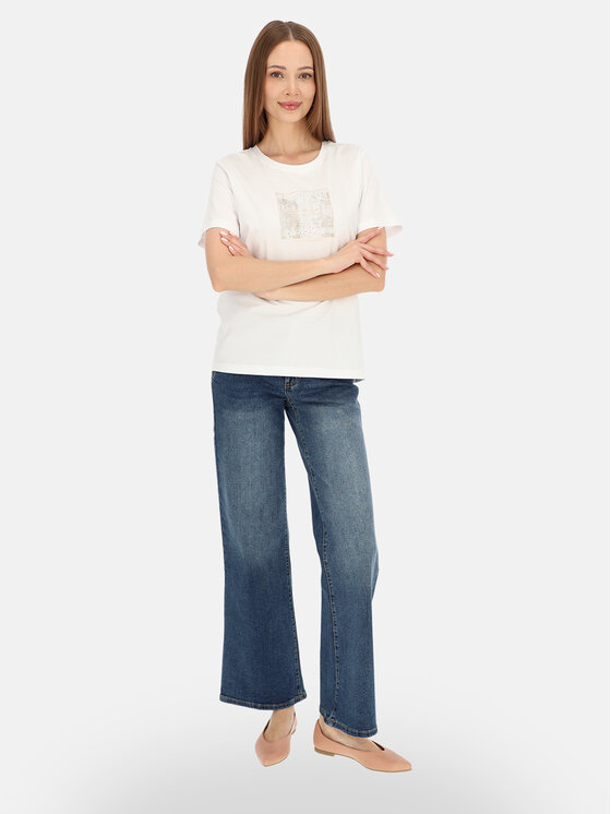 L’AF L’AF T-Shirt Nika Biały Regular Fit