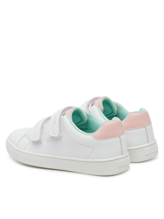 Tommy Hilfiger Tommy Hilfiger Сникърси Low Cut Velcro Sneaker T1A9-33727-1355 S Бял