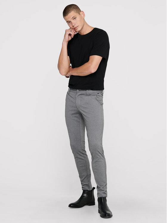 Only & Sons Only & Sons Чино панталони Mark 22010209 Сив Slim Fit