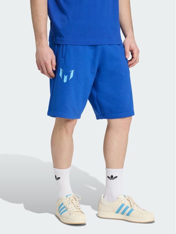 adidas adidas Szorty sportowe Messi Niebieski jasny Regular Fit