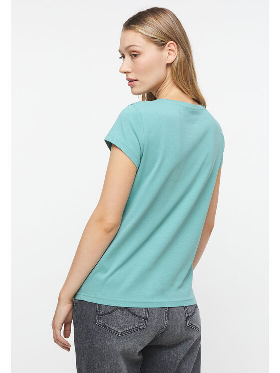 Mustang Mustang T-shirt Alina C Logo Tee Blu Regular Fit