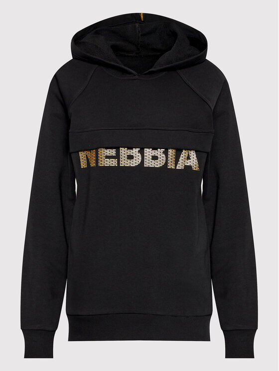 NEBBIA NEBBIA Μπλούζα Intense Focus 825 Μαύρο Relaxed Fit