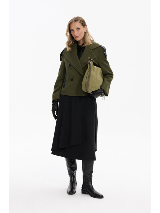 Deni Cler Milano Deni Cler Milano Kurtka przejściowa W-DC-9053-F5-B1-49-1 Zielony Regular Fit