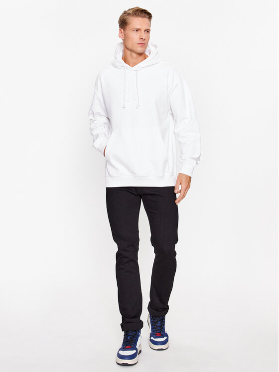 HUGO Hugo Felpa Dokras 50496651 Bianco Relaxed Fit