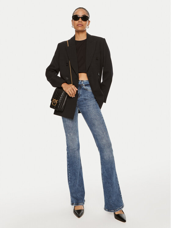 PINKO Pinko Jeans Flora 100166 A22I Dunkelblau Flare Fit