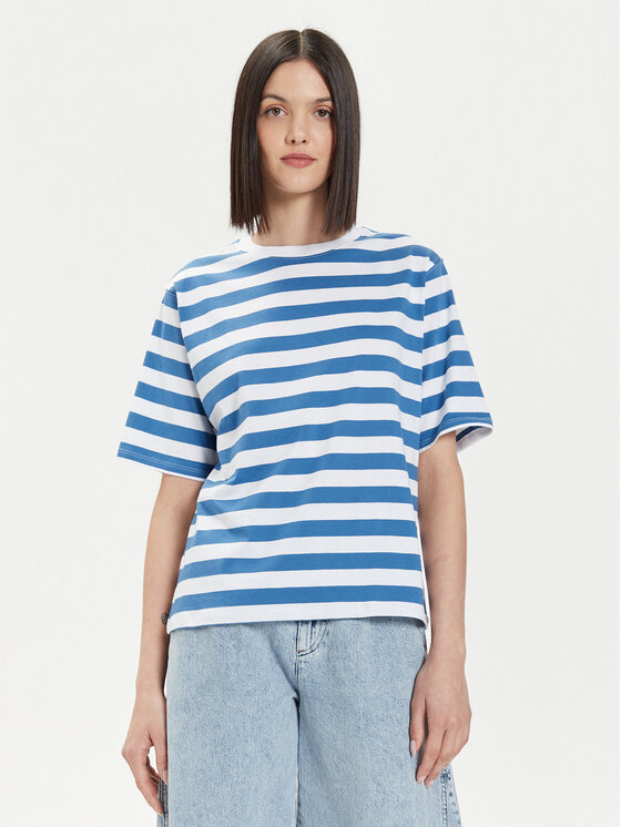 United Colors Of Benetton T-shirt 34KUD107E Blu Comfort Fit, taglia : XS