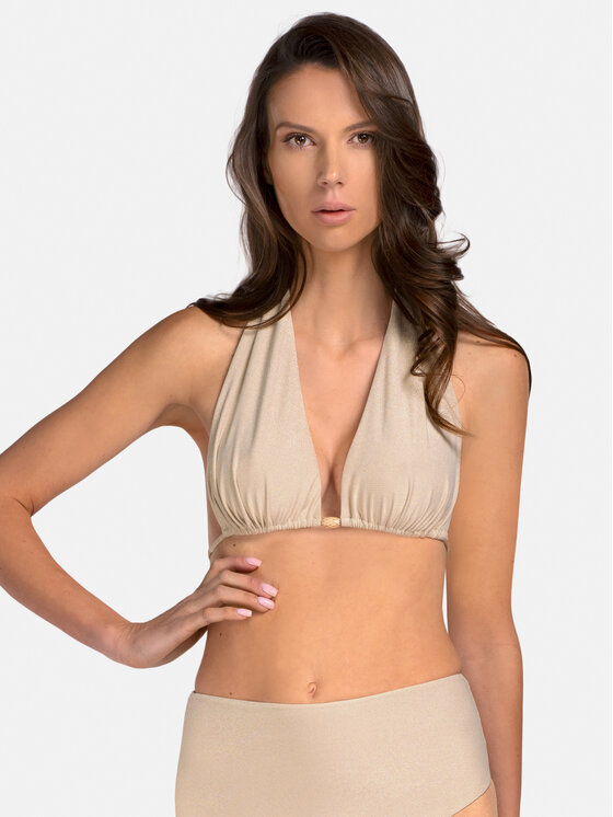 Miss Lou Miss Lou Bikini pezzo sopra G-LG1-E Écru