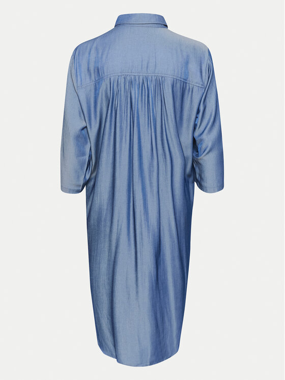 Kaffe Kaffe Sukienka koszulowa Leonora 10508304 Niebieski Loose Fit