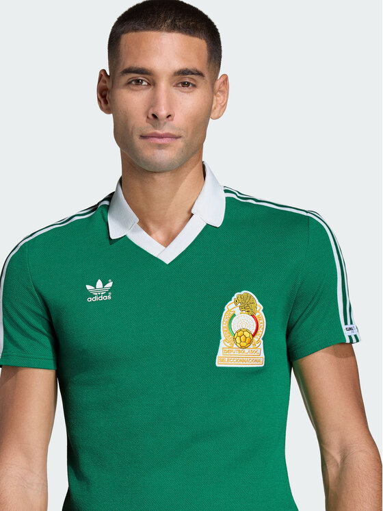 adidas adidas Koszulka techniczna Meksyk Zielony Slim Fit