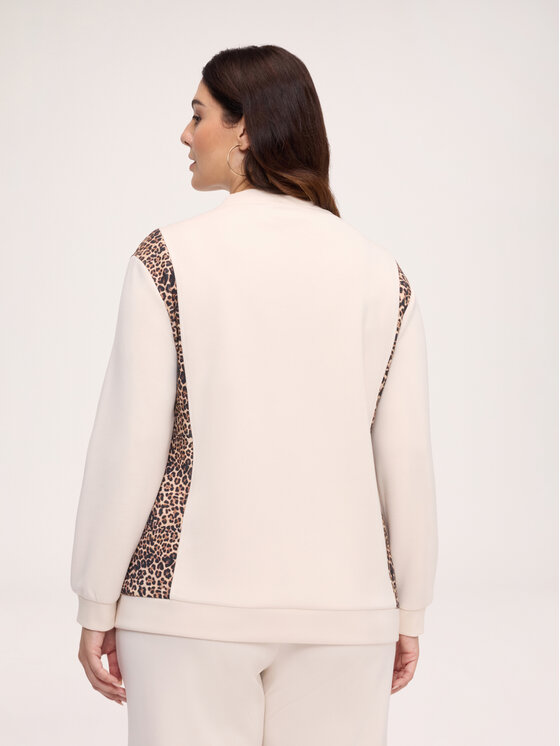 Fiorella Rubino Fiorella Rubino Bluza G881L009505N0R2 Kremowy Regular Fit