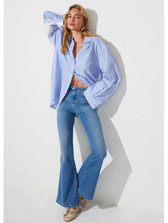 Liu Jo Liu Jo Jeans UA6159D026478986 Celeste Regular Fit