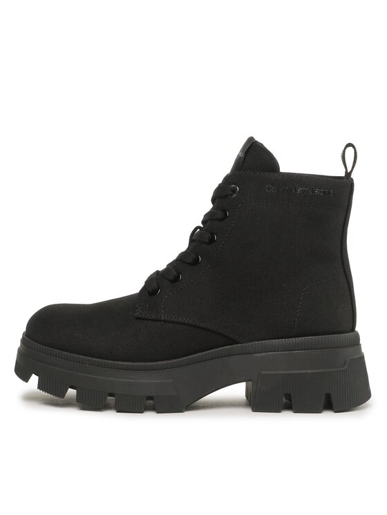 Calvin Klein Jeans Calvin Klein Jeans Μποτάκια Chunky Combat Laceup Boot Co YW0YW01239 Μαύρο