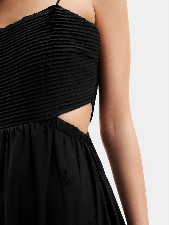 Desigual Desigual Rochie de vară Malver 24SWVW12 Negru Regular Fit