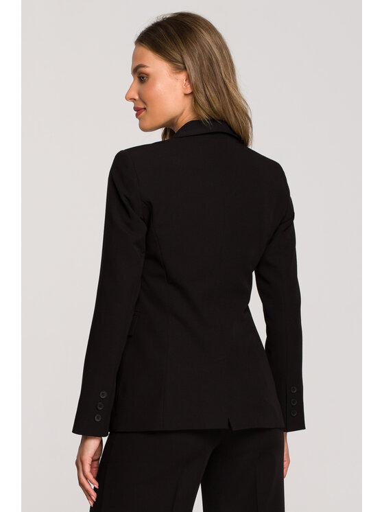Stylove Stylove Marynarka S310 Czarny Regular Fit