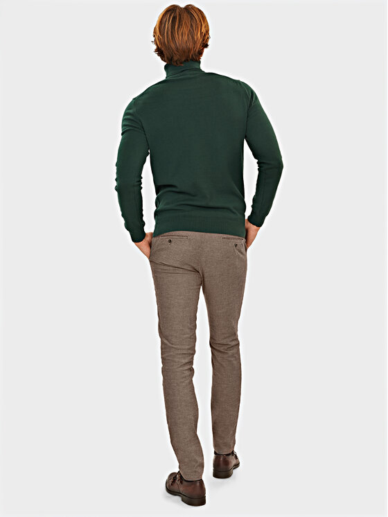 Evenemen Evenemen Sweter Golf Zielony Slim Fit
