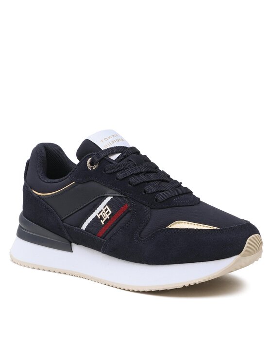Tommy Hilfiger Tommy Hilfiger Snīkeri Corp Webbing Runner FW0FW07383 Tumši zils