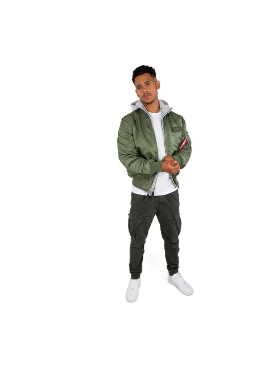 Alpha Industries Alpha Industries Kurtka bomber AI.183110-01-5XL Zielony Slim Fit