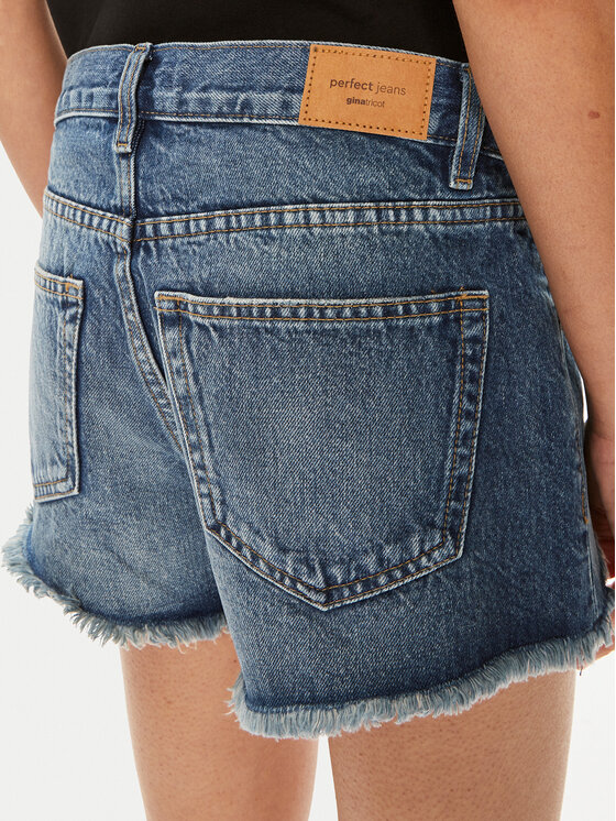 Gina Tricot Gina Tricot Pantaloncini di jeans Galla 18989 Blu Regular Fit