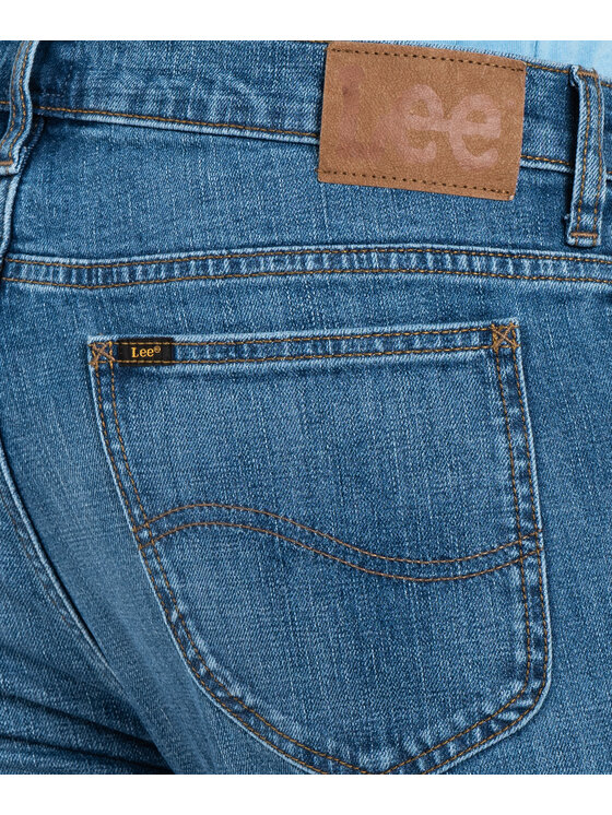 Lee Lee Jeansy RIDER Niebieski Slim Fit