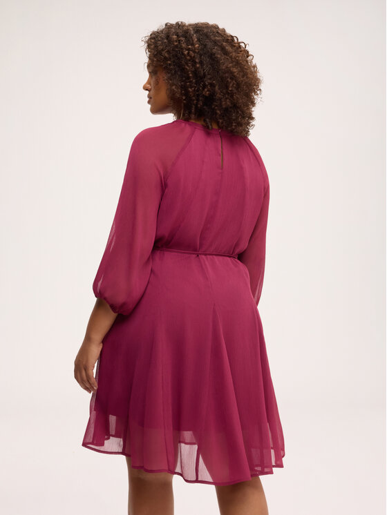 Fiorella Rubino Fiorella Rubino Vestito da giorno 7080L001276N009 Bordeaux A-Line Fit
