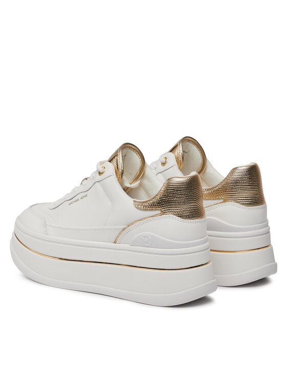 MICHAEL Michael Kors MICHAEL Michael Kors Sneakersy Hayes Lace Up 43R4HYFS2L Złoty