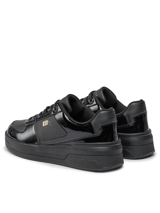 Black patent sneakers womens store