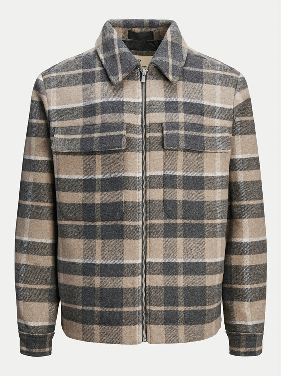 Jack & Jones Jack & Jones Πουκαμισοτζάκετ Russel 12259393 Μπεζ Relaxed Fit