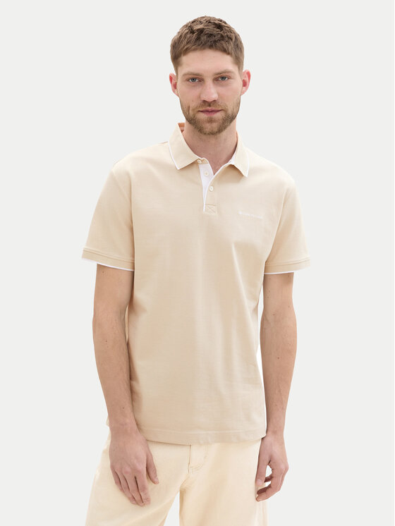 Tom Tailor Polo 1041872 Bēšs Regular Fit