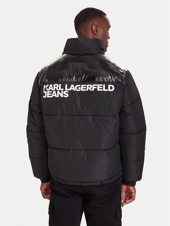 Karl Lagerfeld Jeans Karl Lagerfeld Jeans Télikabát A4M15031 Fekete Regular Fit
