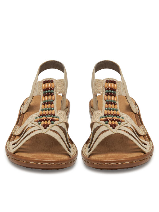 Rieker Rieker Sandały 60851-62 Beżowy