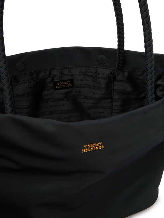 Tommy Hilfiger Tommy Hilfiger Torbica Th Marina Hobo/Tote Nylon AW0AW18862 Crna