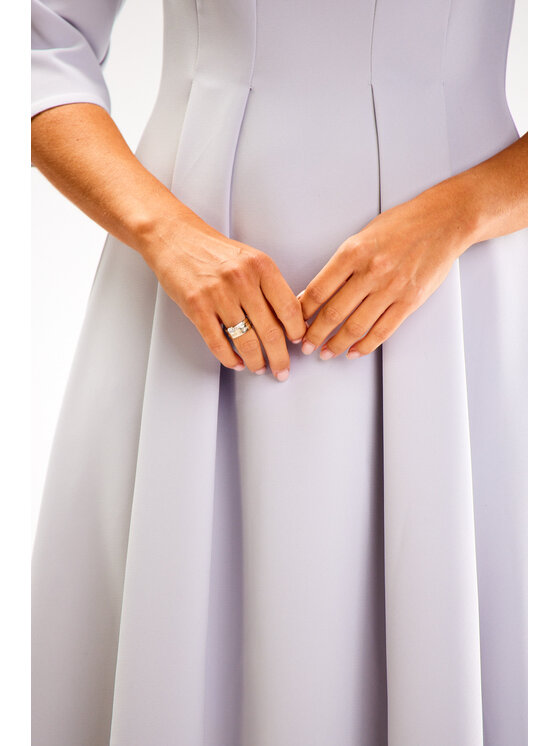Awama Awama Abito da cocktail A620 Grigio Basic Fit